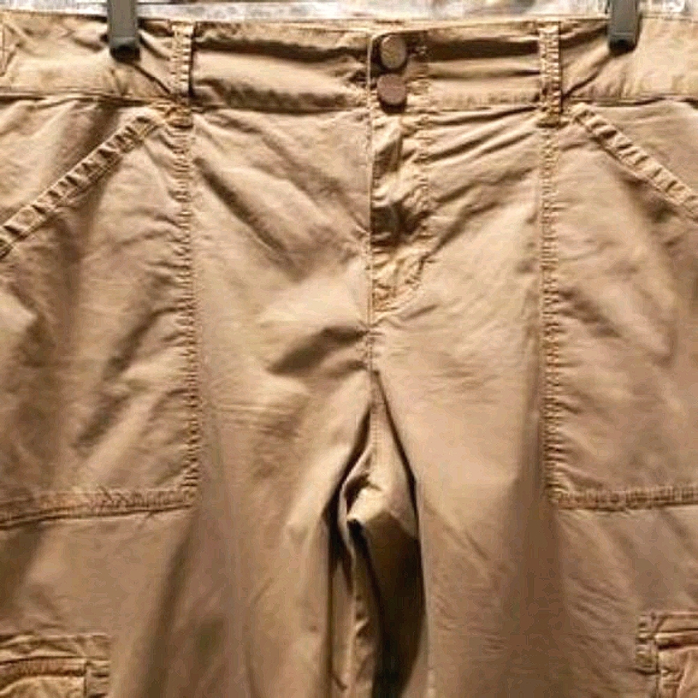 MEN'S SANCTUARY TAN CROP CARGO PANTS SZ 32